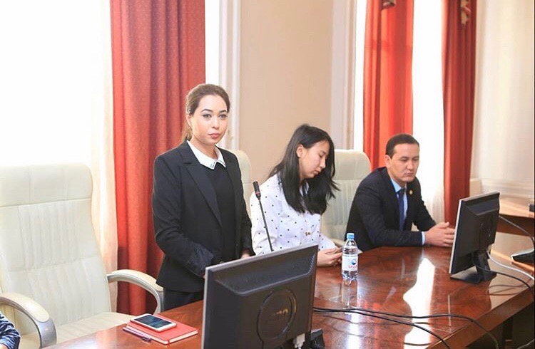 Held a meeting among students of the higher school of Management and business and employees of JSC &quot;Kaspi bank&quot; in Shymkent.